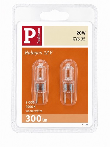 Paulmann 20w doppelpack gy6 - paulmann, gy6,35
