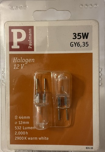 Halogen stiftsockel 35w lampe - halogen,