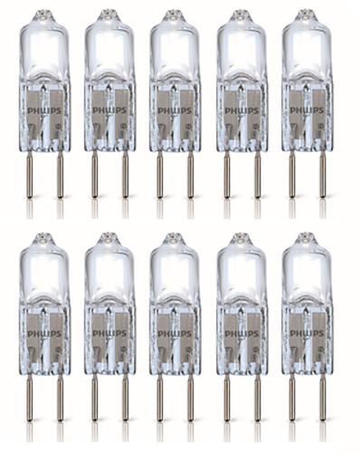 10er pack philips led - philips, gy6.35